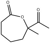 2-Oxepanone, 7-acetyl-7-methyl- (9CI) Struktur