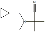 Propanenitrile, 2-[(cyclopropylmethyl)methylamino]-2-methyl- (9CI) Struktur