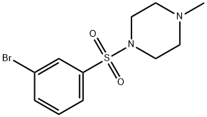 1-(3-BROMOPHENYLSULFONYL)-4-METHYLPIPERAZINE Struktur