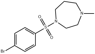 1-[(4-Bromobenzene)sulfonyl]-4-methylhomopiperazine Struktur