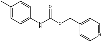 4-Methylcarbanilic acid 4-pyridylmethyl ester Struktur