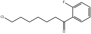 7-CHLORO-1-(2-FLUOROPHENYL)-1-OXOHEPTANE Struktur