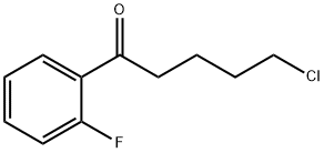 5-CHLORO-1-(2-FLUOROPHENYL)-1-OXOPENTANE Struktur