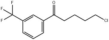 5-CHLORO-1-OXO-1-(3-TRIFLUOROMETHYLPHENYL)PENTANE Struktur