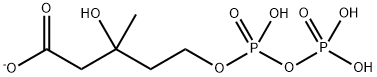 5-diphosphomevalonic acid Struktur