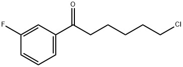 6-CHLORO-1-(3-FLUOROPHENYL)-1-OXOHEXANE Struktur