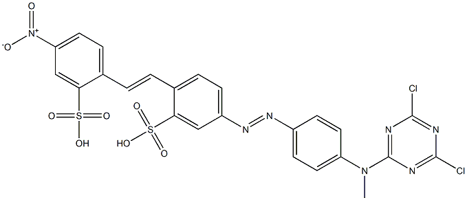 5-[[4-[(4,6-Dichlor-1,3,5-triazin-2-yl)methylamino]phenyl]azo]-2-[2-(4-nitro-2-sulfophenyl)vinyl]benzolsulfonsure