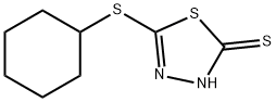 5-Cyclohexylsulfanyl-[1,3,4]thiadiazole-2-thiol Struktur