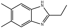 2-ethyl-5,6-dimethyl-1H-benzoimidazole Struktur