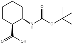 (1S,2S)-BOC-2-AMINOCYCLOHEXANE CARBOXYLIC ACID Struktur