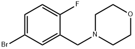 4-[(5-Bromo-2-fluorophenyl)methyl]morpholine Struktur