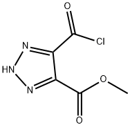 2H-1,2,3-Triazole-4-carboxylic acid, 5-(chlorocarbonyl)-, methyl ester (9CI) Struktur