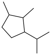 1-Isopropyl-2,3-dimethylcyclopentane Struktur