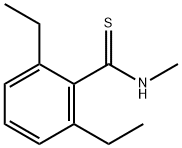 Benzenecarbothioamide, 2,6-diethyl-N-methyl- (9CI) Struktur