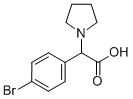 ALPHA-(4-BROMOPHENYL)1-PYRROLIDINEACETIC ACID Struktur