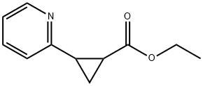 2-PYRIDIN-2-YL-CYCLOPROPANECARBOXYLIC ACID ETHYL ESTER Struktur