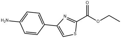 2-Thiazolecarboxylic  acid,4-(4-aminophenyl)-,ethyl  ester Struktur