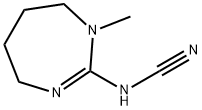 Cyanamide, (4,5,6,7-tetrahydro-1-methyl-1H-1,3-diazepin-2-yl)- (9CI) Struktur