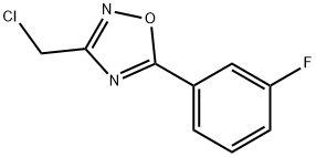 3-(CHLOROMETHYL)-5-(3-FLUOROPHENYL)-1,2,4-OXADIAZOLE Struktur