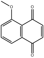 8-Methoxy-1,4-naphthoquinone Struktur