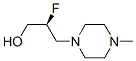 1-Piperazinepropanol,-bta--fluoro-4-methyl-,(-bta-S)-(9CI) Struktur