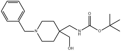 (1-BENZYL-4-HYDROXYMETHYLPIPERIDIN-4-YLMETHYL)CARBAMIC ACID TERT-BUTYL ESTER Struktur