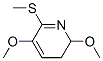 Pyridine, 2,3-dihydro-2,5-dimethoxy-6-(methylthio)- (9CI) Struktur