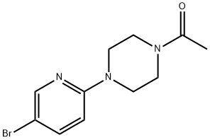 2-(4-Acetylpiperazino)-5-bromopyridine Struktur