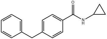 Benzamide, N-cyclopropyl-4-(phenylmethyl)- (9CI) Struktur