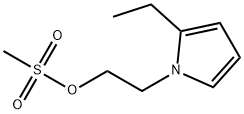 1H-Pyrrole-1-ethanol,2-ethyl-,methanesulfonate(ester)(9CI) Struktur