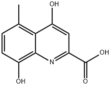 2-Quinolinecarboxylic acid, 4,8-dihydroxy-5-methyl- (9CI) Struktur