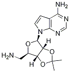 7-((3aR,4R,6R,6aR)-6-(aMinoMethyl)-2,2-diMethyltetrahydrofuro[3,4-d][1,3]dioxol-4-yl)-7H-pyrrolo[2,3-d]pyriMidin-4-aMine Struktur