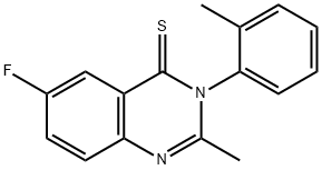 4(3H)-Quinazolinethione, 6-fluoro-2-methyl-3-(2-methylphenyl)- Struktur