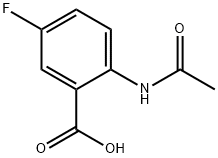 2-ACETAMIDO-5-FLUOROBENZOIC ACID Structure