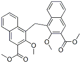 dimethyl 4,4'-methylenebis[3-methoxy-2-naphthoate] Struktur