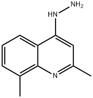 2,8-DIMETHYL-4-HYDRAZINOQUINOLINE Struktur