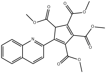 5-(2-Quinolyl)-2,4-cyclopentadiene-1,2,3,4-tetracarboxylic acid tetramethyl ester Struktur