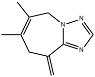 8,9-Dihydro-6,7-dimethyl-9-methylene-5H-[1,2,4]triazolo[1,5-a]azepine Struktur