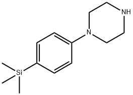 1-(4-TRIMETHYLSILYLPHENYL)PIPERAZINE Struktur