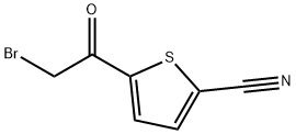 5-(bromoacetyl)thiophene-2-carbonitrile Struktur