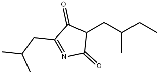 2H-Pyrrole-2,4(3H)-dione, 3-(2-methylbutyl)-5-(2-methylpropyl)- (9CI) Struktur