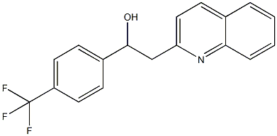 2-QUINOLIN-2-YL-1-(4-TRIFLUOROMETHYLPHENYL)ETHANOL
 Struktur