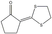 2-(1,3-Dithiolan-2-ylidene)cyclopentanone Struktur