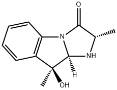 3H-Imidazo[1,2-a]indol-3-one, 1,2,9,9a-tetrahydro-9-hydroxy-2,9-dimethyl-, (2S,9S,9aR)- (9CI) Struktur