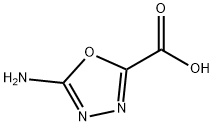 5-Amino-1,3,4-oxadiazole-2-carboxylic acid Struktur