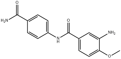 3-amino-N-[4-(aminocarbonyl)phenyl]-4-methoxybenzamide Struktur