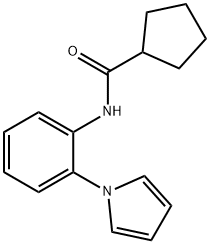 Cyclopentanecarboxamide, N-[2-(1H-pyrrol-1-yl)phenyl]- (9CI) Struktur