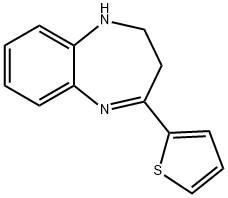 4-(2-THIENYL)-2,3-DIHYDRO-1H-1,5-BENZODIAZEPINE Struktur