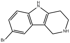 8-BROMO-2,3,4,5-TETRAHYDRO-1H-PYRIDO[4,3-B]INDOLE Struktur