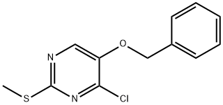 5-(Benzyloxy)-4-chloro-2-(Methylthio)-pyriMidine Struktur